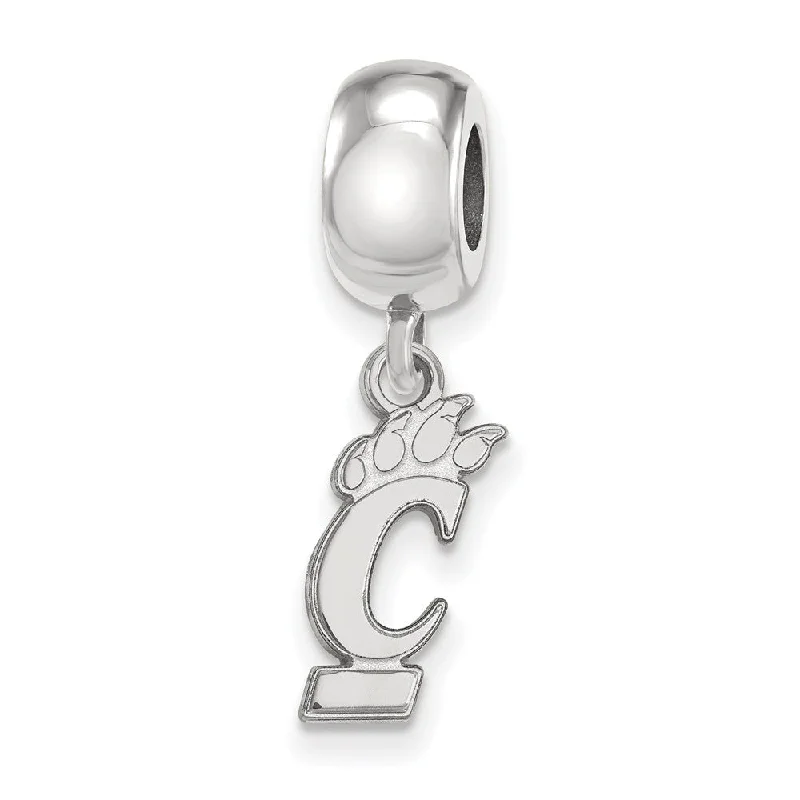 Sterling Silver University of Cincinnati Small Dangle Bead Charm