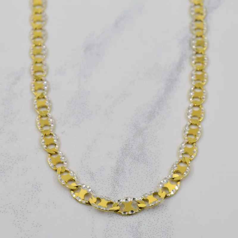 10k Yellow Gold Italian Hallmark Anchor Chain | 16" |