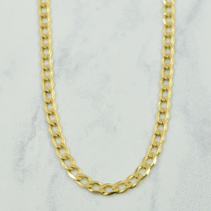 10k Yellow Gold Italian Hallmark Cuban Link Chain | 22.5" |