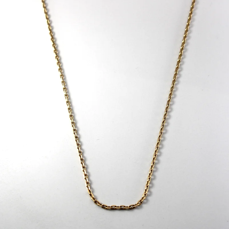 10k Yellow Gold Cable Chain | 24"|