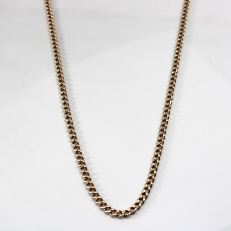 10k Yellow Gold Cable Link Chain | 30"|