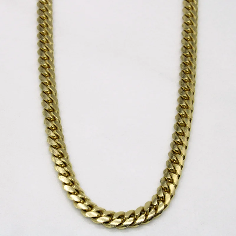 10k Yellow Gold Curb Link Chain | 20" |