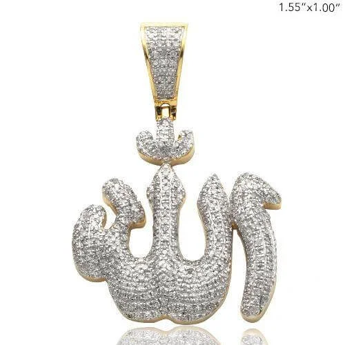 10KY 1.00CTW ALLAH  PENDANT