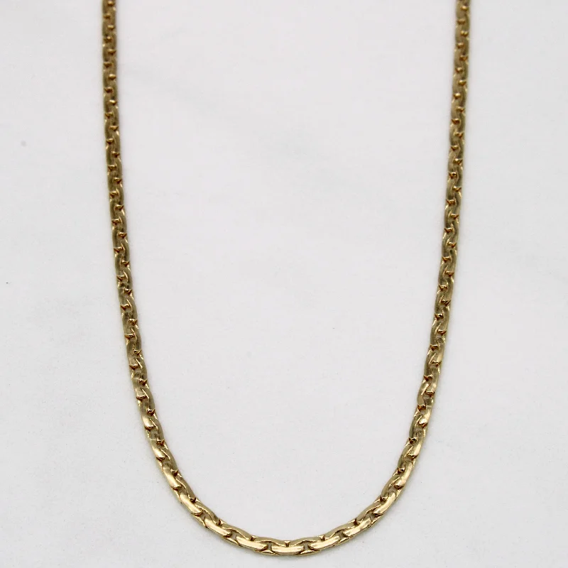 14k Yellow Gold Boston Link Chain | 17" |