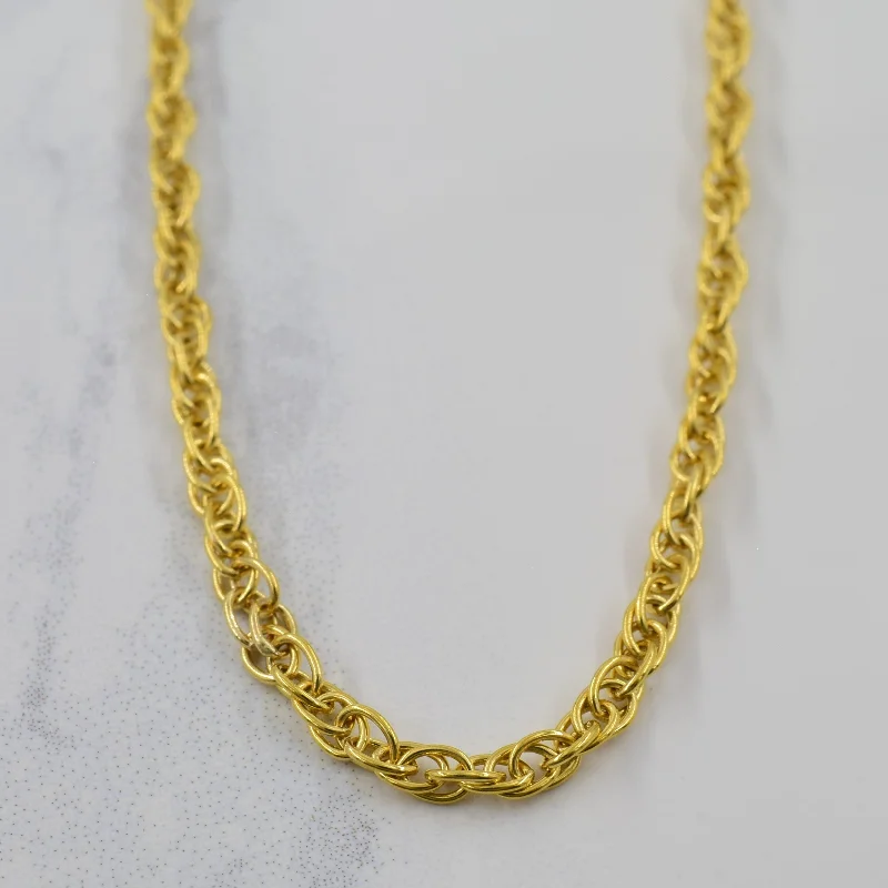 14k Yellow Gold Prince of Wales Chain | 24" |