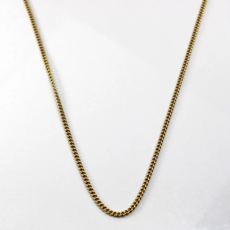 18k Yellow Gold Cable Link Chain | 20"|