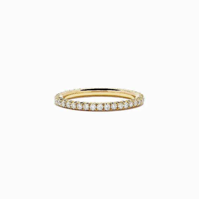 Exclusive Jewelry Offers – Shine For Less 18K Yellow Gold Yellow Diamond Eternity Band, 0.54 TCW