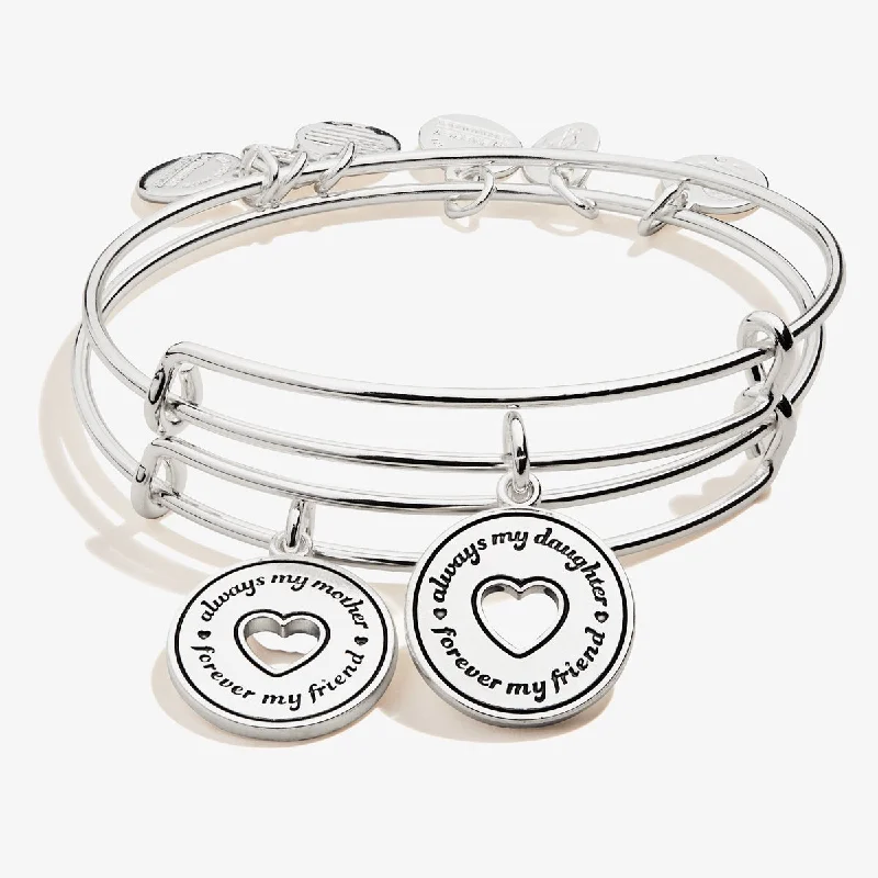 Your Perfect Accessory Now At The Best Price 'Always Mine' Charm Bangles, Set of 2