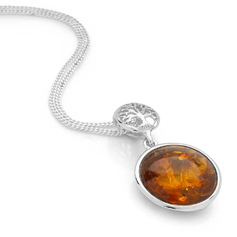 Amber Tree of Life Pendant