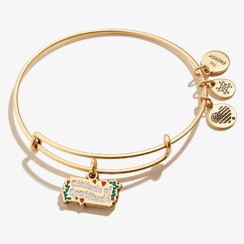 Stunning Jewelry Pieces At The Lowest Prices Ever 'Attitude of Gratitude' Charm Bangle