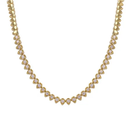 BAILEY GOLD PEAR SHAPE MOUNT NECKLACE