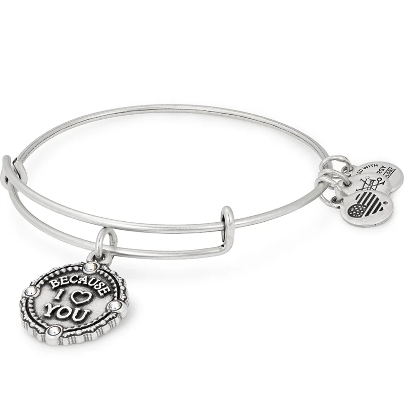 Luxury Jewelry At Budget-Friendly Prices – Grab Yours Now 'Because I Love You' Charm Bangle