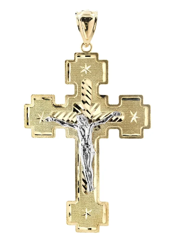 10K Gold Cross / Crucifix Pendant  |  7.1 Grams