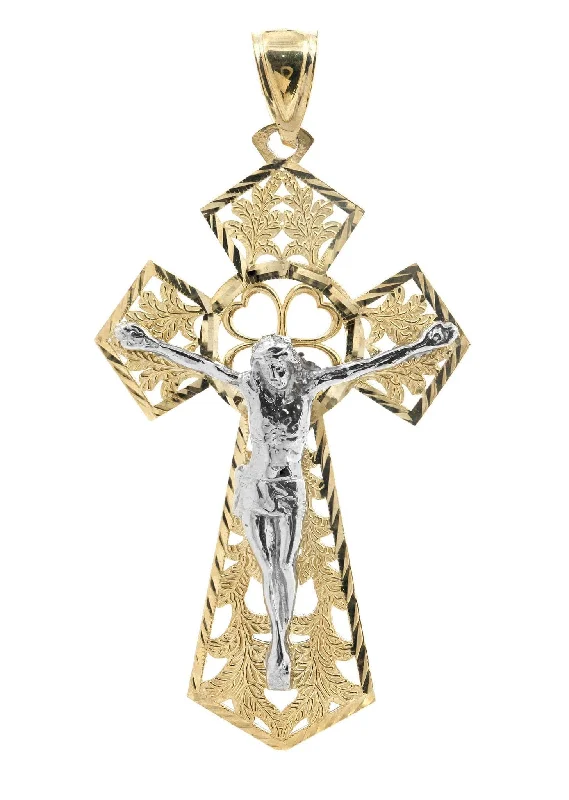 10K Gold Cross / Crucifix Pendant |  9.3 Grams