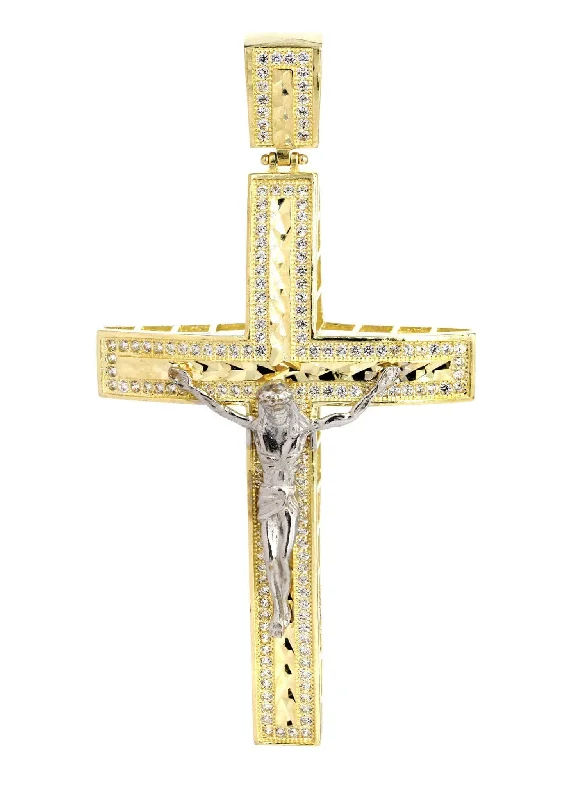 10K Gold Cross / Crucifix Pendant  |  10.8 Grams