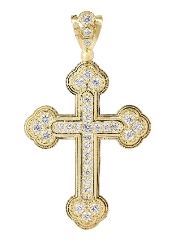 10K Gold Cross Pendant  |  12.8 Grams