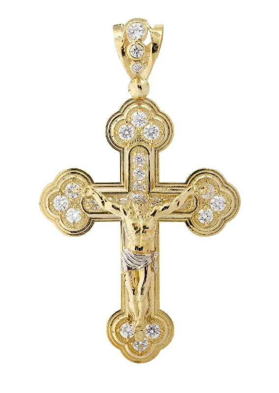 10K Gold Cross / Crucifix Pendant  |  13 Grams