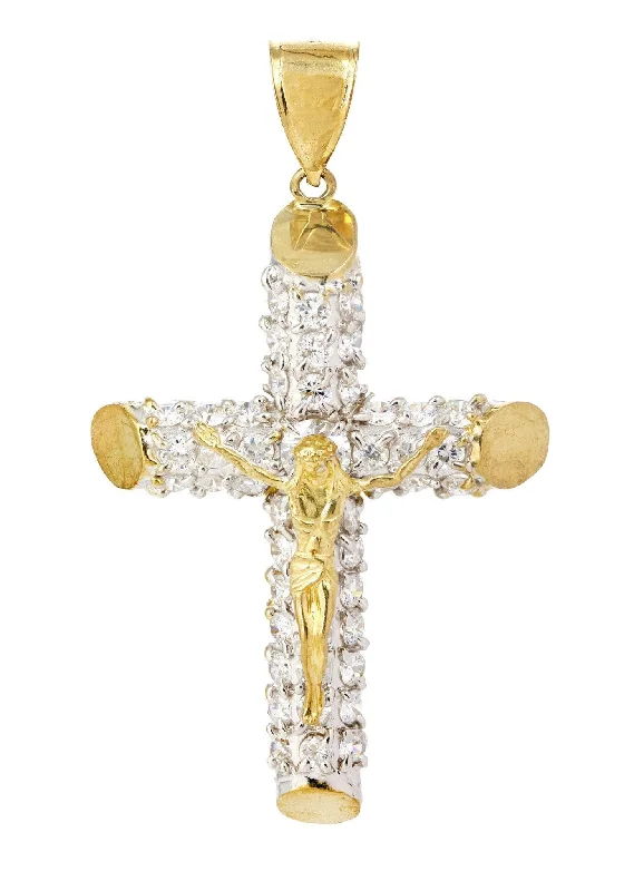 10K Gold Cross / Crucifix Pendant  |  14.7 Grams