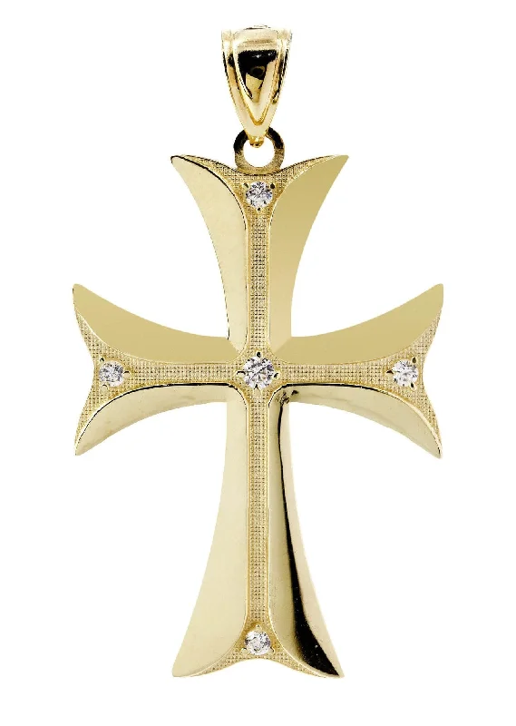 10K Gold Cross Pendant  |  7.6 Grams