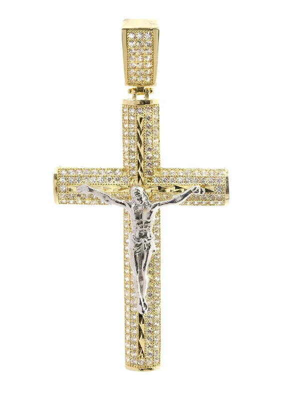 10K Gold Cross / Crucifix Pendant  |  7.9 Grams