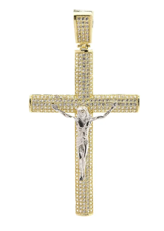 10K Gold Cross / Crucifix Pendant  |  9.2 Grams