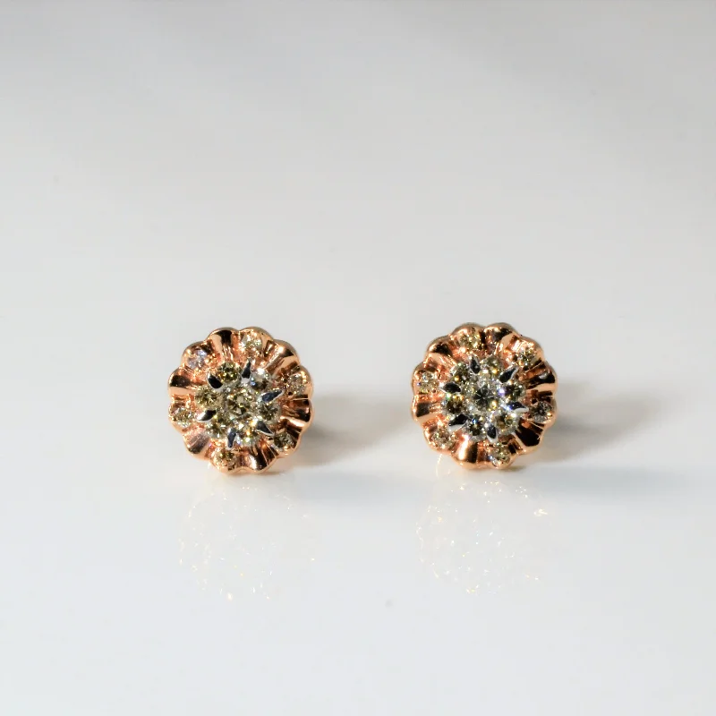 Flash Sale On Exquisite Jewelry – Don't Miss Out Cluster Diamond Stud Earrings | 0.30ctw |