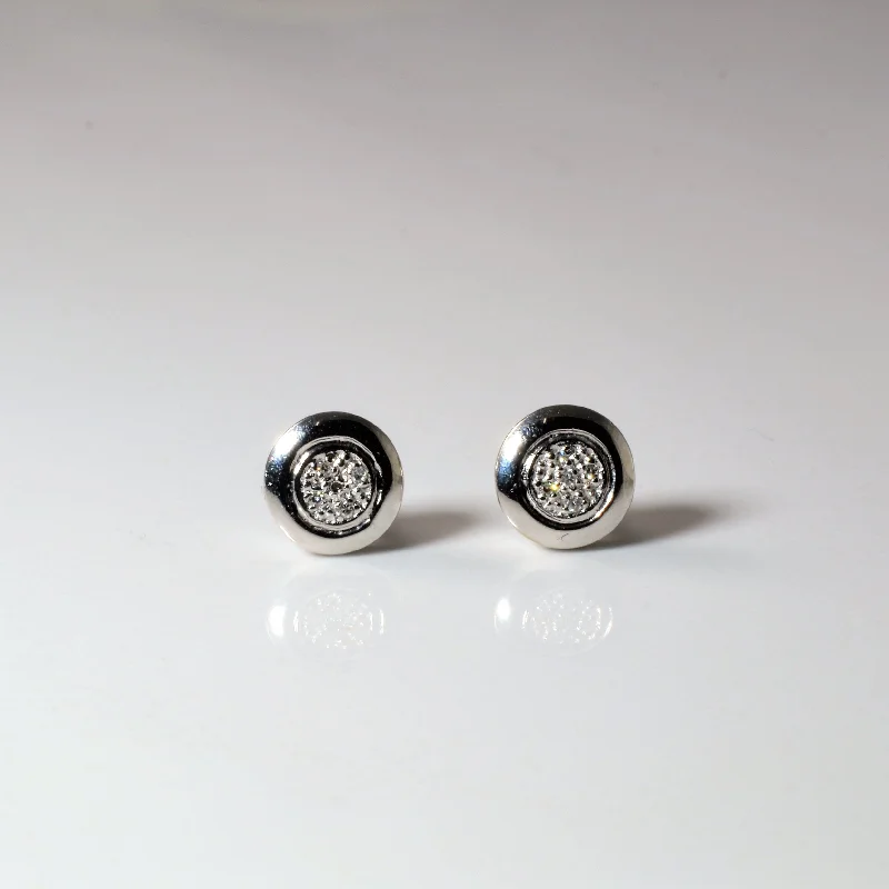 Stunning Jewelry At A Fraction Of The Price Pave Cluster Stud Earrings | 0.025ctw |