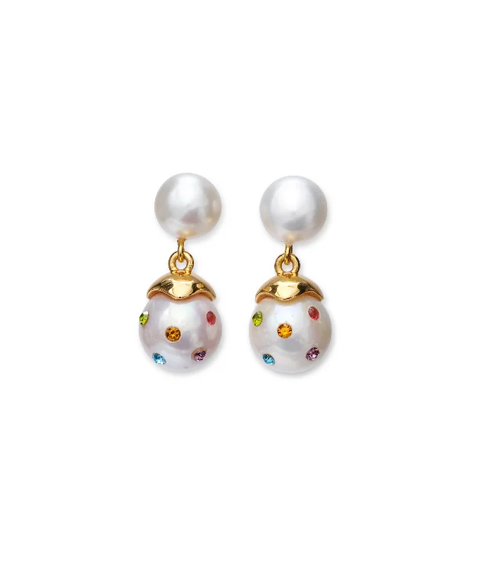 Exclusive Jewelry Markdowns – Limited-Time Offer Confetti Drop Earrings in White