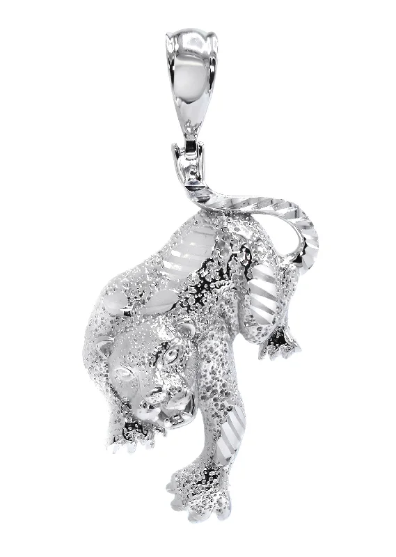 Silver Pendant - Silver Cheetah Pendant | Appx 12.5 Grams