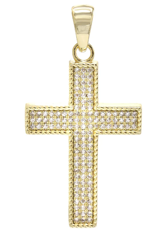 Silver Pendant - Gold Cross Pendant | Appx 5 Grams