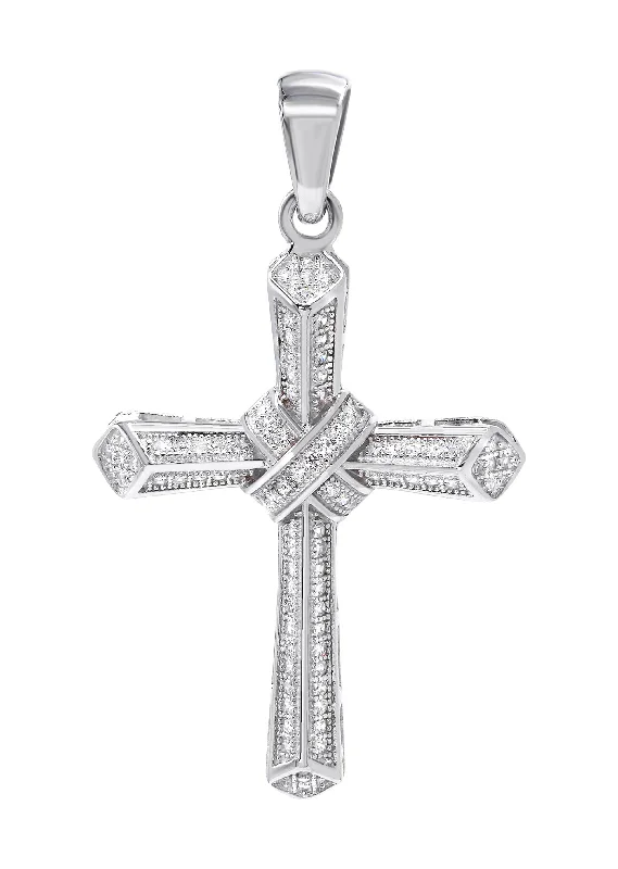 Silver Pendant - Silver Cross Pendant | Appx 3.4 Grams