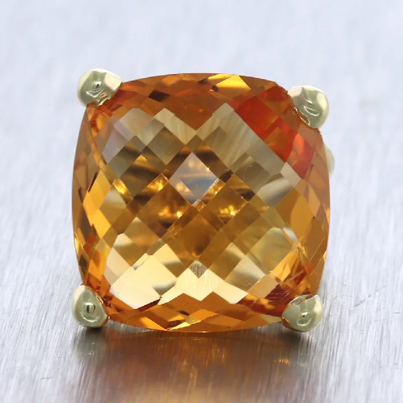 Grab Stylish Jewelry Before The Sale Ends David Yurman 18k Yellow Gold Citrine Albion Cocktail Ring