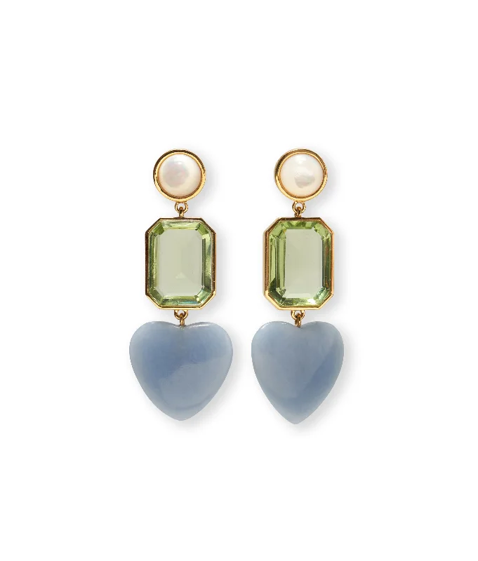 Fashion-Forward Geometric Jewelry For Contemporary Style Demy Earrings in Azul