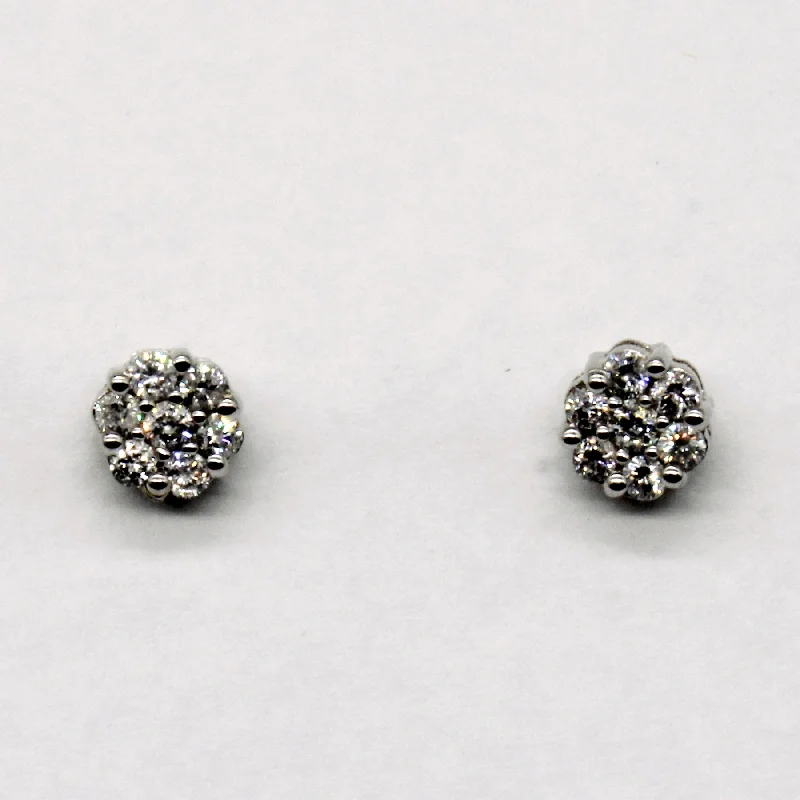 Premium Diamond Jewelry For Unforgettable Moments Cluster Set Diamond Stud Earrings | 0.28ctw |