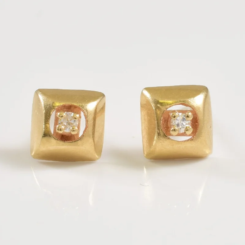 High-End Sparkle, Low-End Prices – Shop Now Diamond Square Stud Earrings | 0.02ctw |