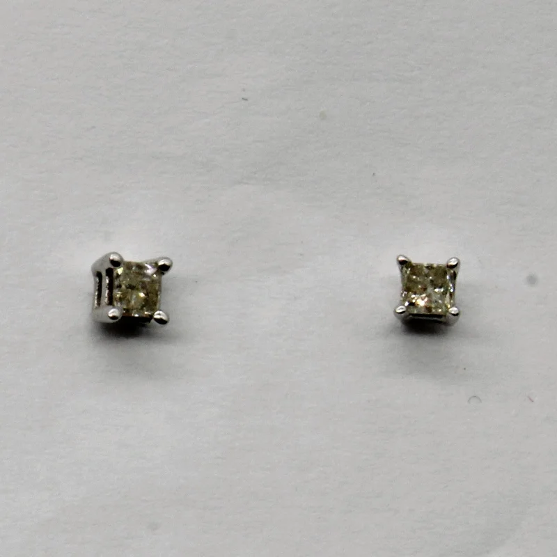 Limited Stock On Premium Jewelry At Low Prices Diamond Princess Cut 14k Stud Earrings | 0.13ctw |