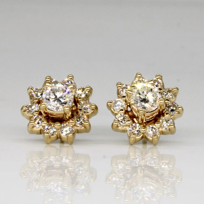 Elevate Your Jewelry Collection With Limited-Time Savings Diamond Stud Earrings with Jackets | 1.36ctw |