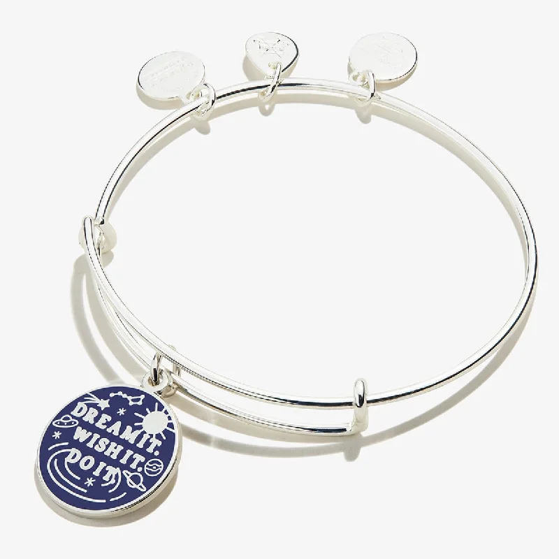 Personalized Jewelry At Special Discount Rates 'Dream It, Wish It, Do It' Charm Bangle