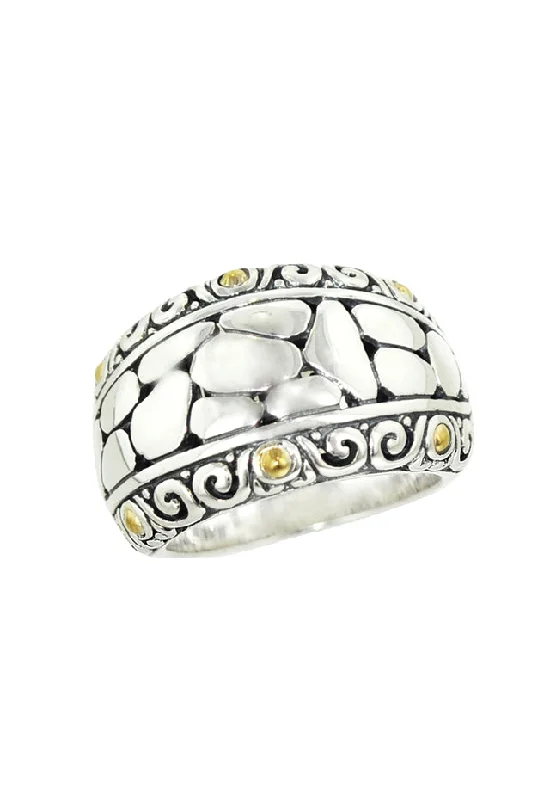 Flash Sale On Exquisite Jewelry – Don't Miss Out 925 Sterling Silver and 18K Gold Ring