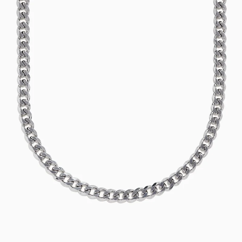 Celebrate With Sparkle – Jewelry Sale Now Live 925 Sterling Silver Curb Chain Necklace