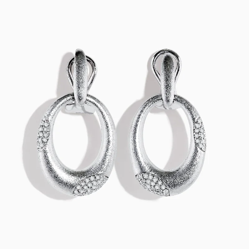 Jewelry Sale Alert – Shop Timeless Elegance Today 925 Sterling Silver Diamond Accented Drop Earrings