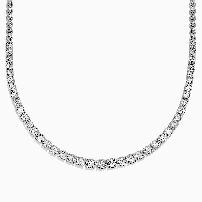 Affordable Luxury Jewelry – Style At A Great Price 925 Sterling Silver Diamond Necklace, 0.31 TCW