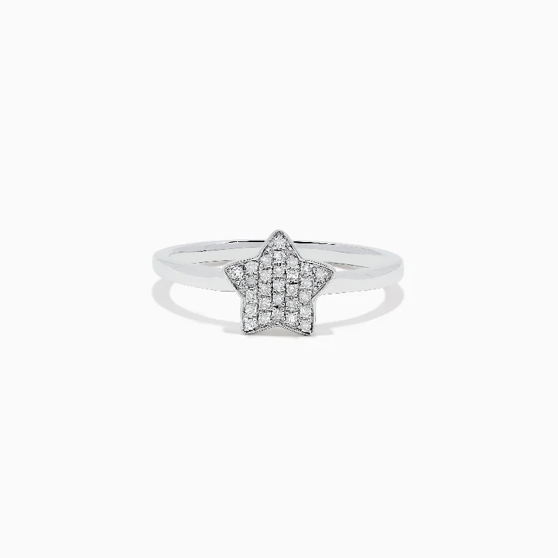 Must-Have Jewelry At Unbelievable Discounts 925 Sterling Silver Diamond Star Ring