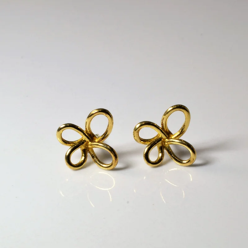 Special Deals On Handcrafted And Designer Jewelry Abstract Floral Stud Earrings |