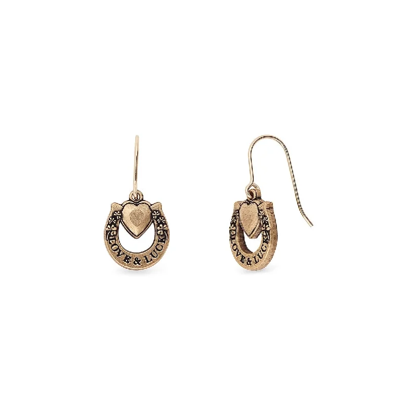 Holiday Jewelry Sale – Perfect Gifts At Great Prices 'Love & Luck' Hook Earrings