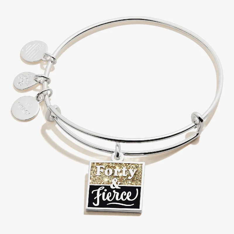 Affordable Luxury Jewelry For Every Occasion 'Forty & Fierce' Charm Bangle