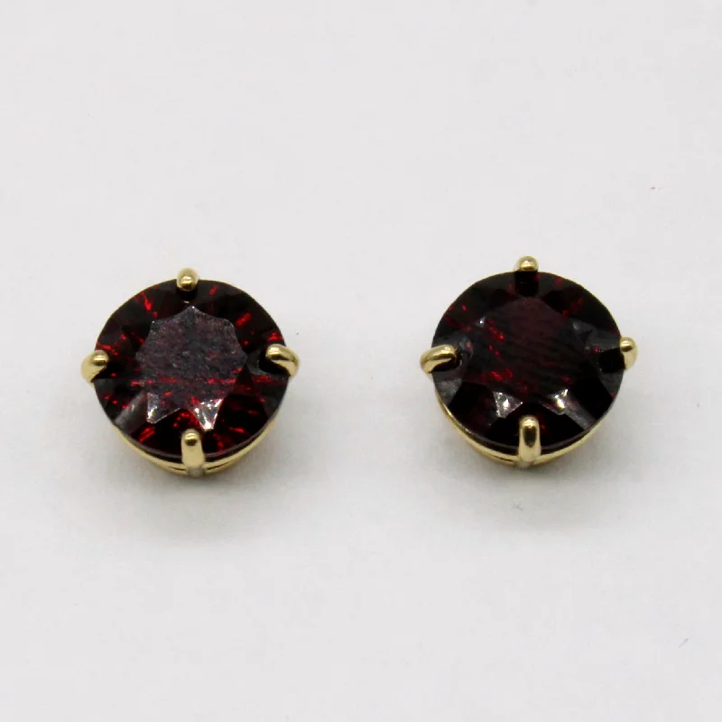 Luxury Handcrafted Jewelry For Elegant Looks Garnet Stud Earrings | 4.00ctw |