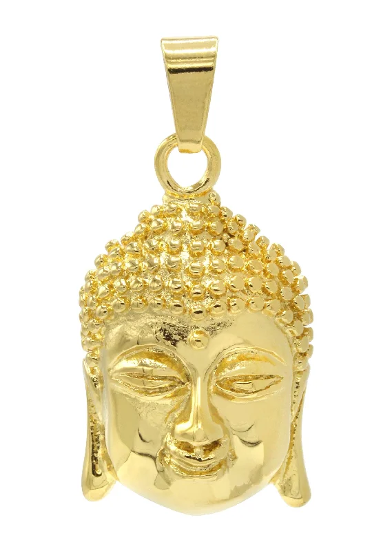 Mens Gold Plated Buddha Pendant | 22.8 Grams