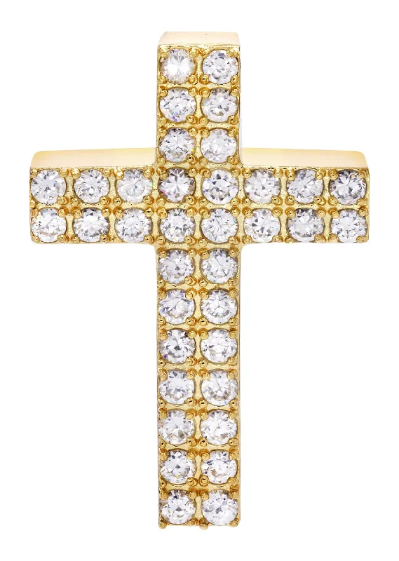 Mens Gold Plated Cross Pendant | 12 Grams