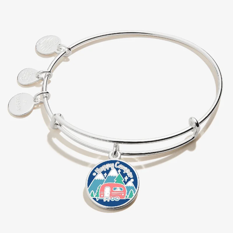 High-End Sparkle, Low-End Prices – Jewelry Sale Live 'Happy Camper' Charm Bangle